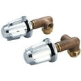 thumbnail image 1 of Central Brass 1246 Cast: Brass Shower Corner Valve: Polished Chrome (Pair), 1 of 2