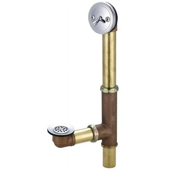 Central Brass 1655 Multi-Tub Trip Lever Bath Drain, Chrome