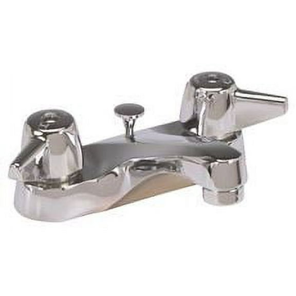 Central Brass 2 Handle Bathroom Faucet With 4 In. Centers And Popup Drain Chrome #1137Da