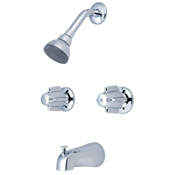 Central Brass 80897 Double Handle Tub And Shower Trim - Chrome