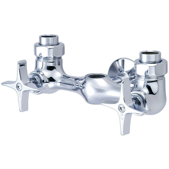 Central Brass Double Handle Exposed Valve Set