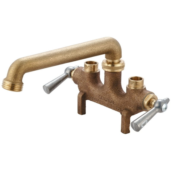 Central Brass 0466-5 Two Handle Laundry Faucet - Brass