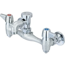 Central Brass 0050-Urc-Qi Double Handle Wall Mounted Service Sink Faucet And Lever Handles
