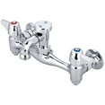 thumbnail image 1 of Central Brass 80050-U-I Double Handle Wall Mounted Bridge Service Sink Faucet - Chrome, 1 of 2