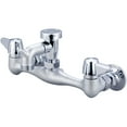 thumbnail image 1 of Central Brass 0050-URC Double Handle Wall Mounted Service Sink Faucet - Chrome, 1 of 1
