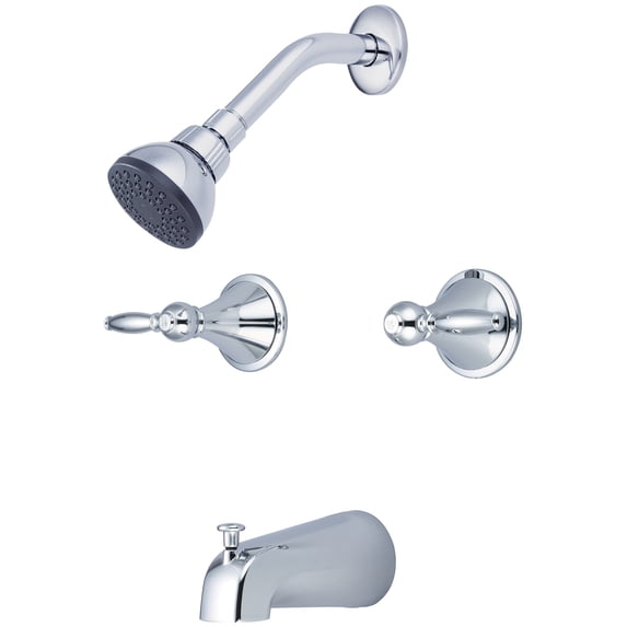 Central Brass 80897-L3 Double Handle Tub And Shower Trim - Chrome