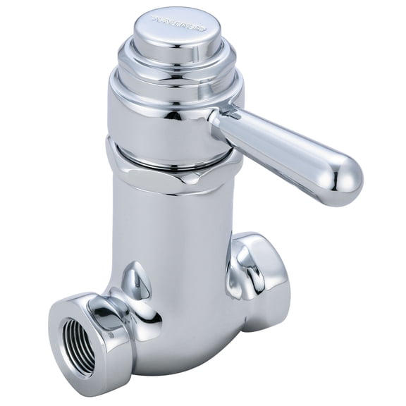 Central Brass 0331-L3/8 Self-Close Straight Stop - Chrome
