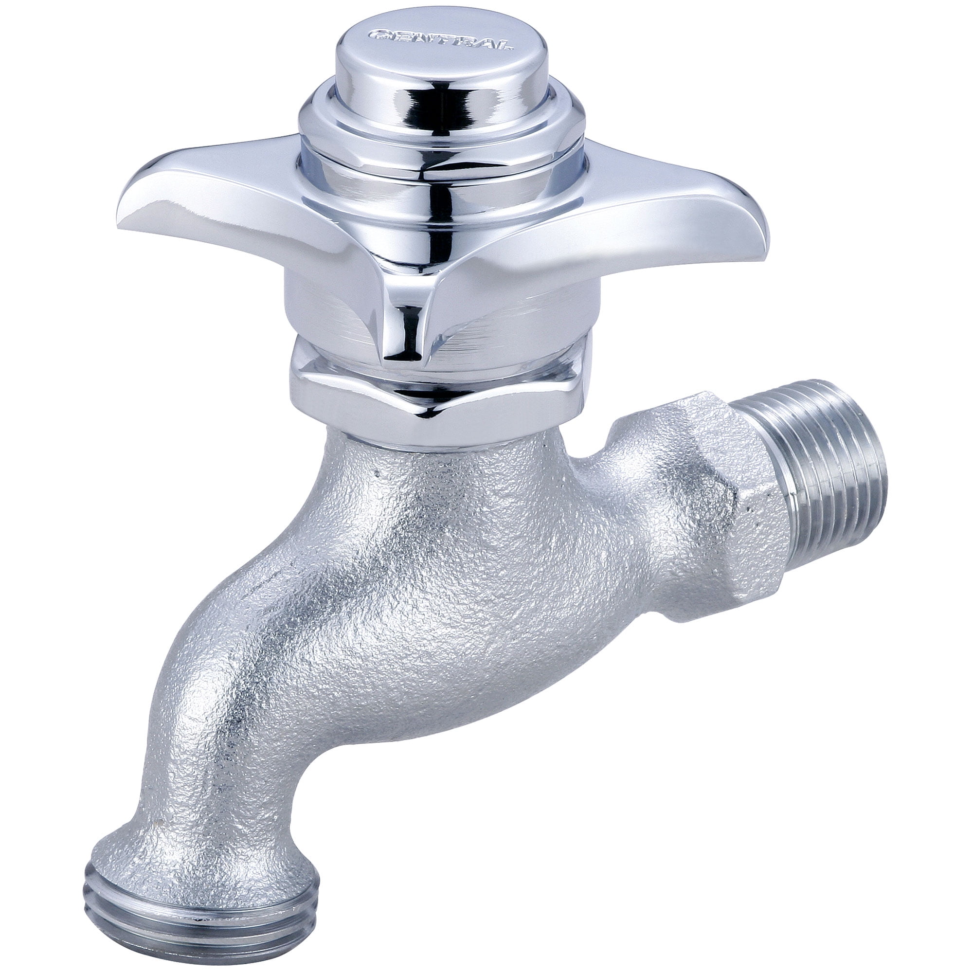 Central Brass 0031-H1/2P Single Handle Self-Close Wall Mounted Bathroom Faucet - Chrome