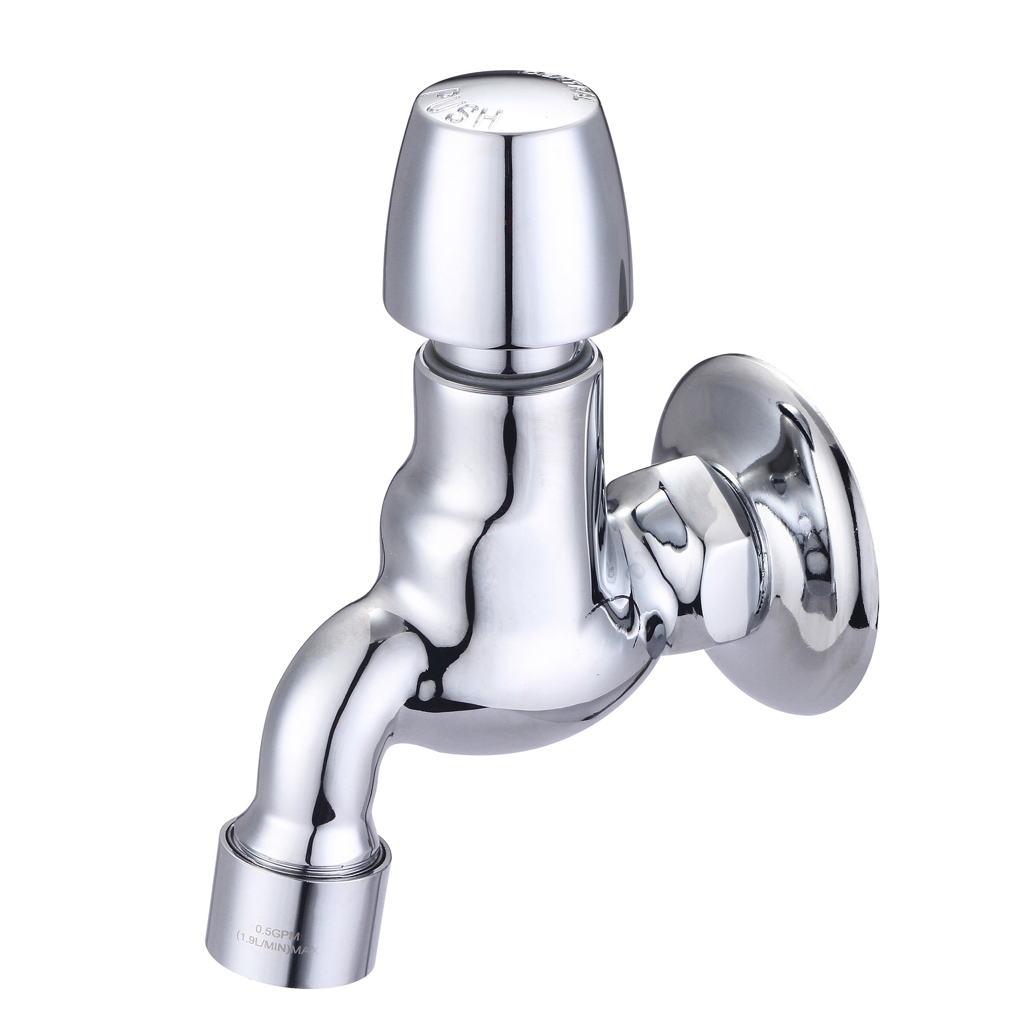 Central Brass Single Hole Slow-Close Wallmount Metering Faucet - Plain ...