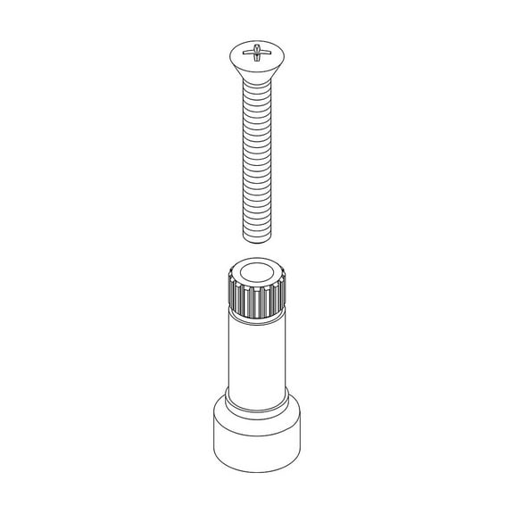 Central Brass Stem Extension with Screw