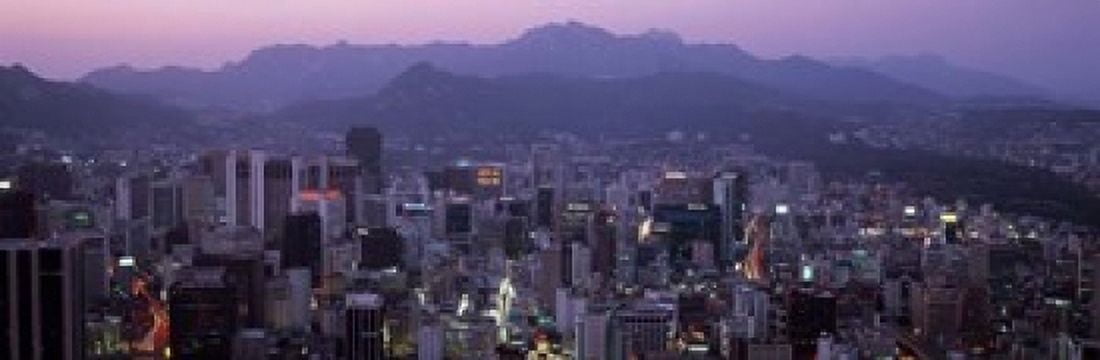 Central Business District Seoul South Korea Canvas Art - Panoramic Images (37 x 12)