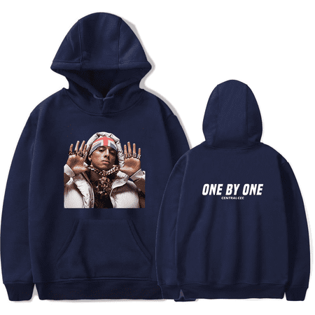 Central Cee One By One Hoodie Men's Hip Hop Printing Pullover Hooded Sweatshirts