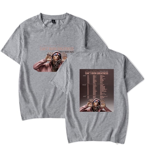 Central Cee 2025 Tour Tshirt Cosplay Short Sleeve Hip Hop Tops Fashion Pullover Tee