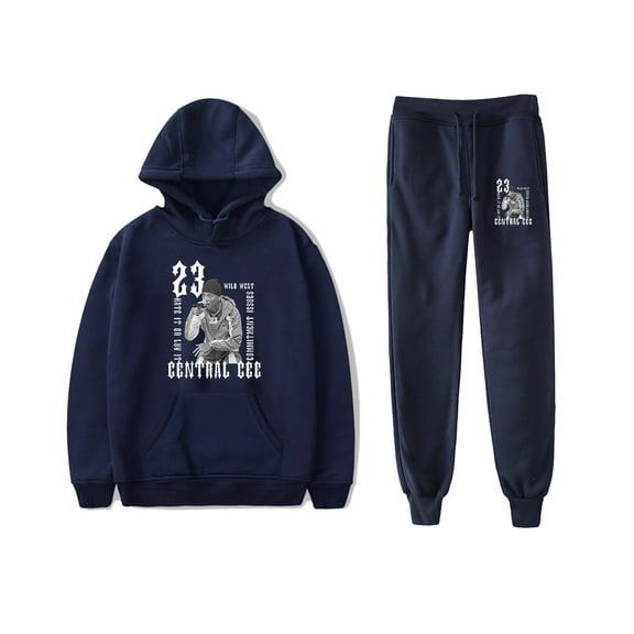 Central Cee 23 Hoodie Jogger Pant 2 Piece Set Wild West Album Sweatshirt&Sweatpant