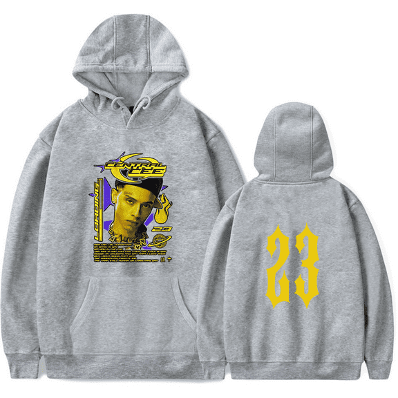 Central Cee 23 Hoodie Men's Hip Hop Printing Pullover Hooded Sweatshirts