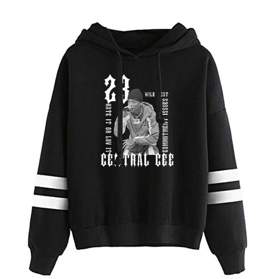 Central Cee 23 Wild West Album Hoodies Unisex Pocketless Sweatshirts Hip Hop Tops