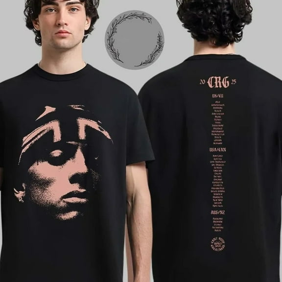 Central Cee Can’t Rush Greatness 2025 World Tour T-Shirt Heavyweight T-shirt,Black Color,Size XL