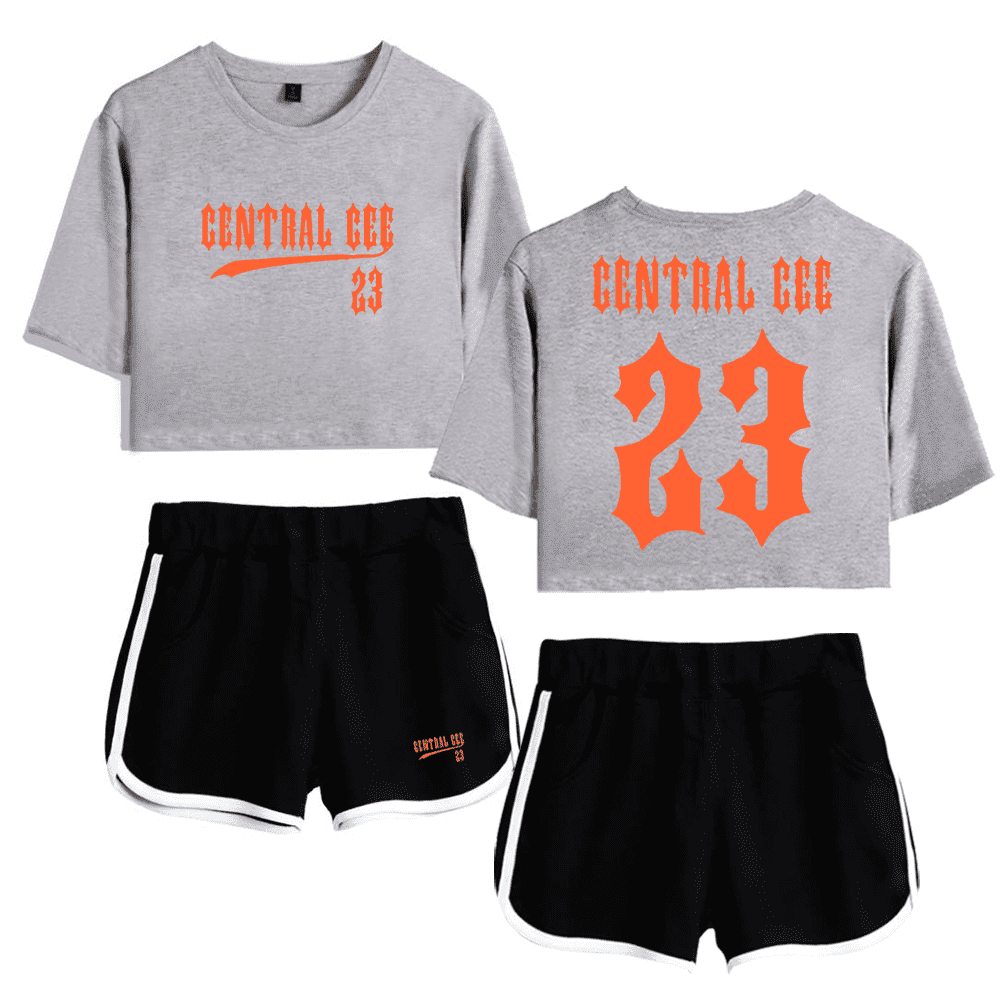 central cee ツアー限定Tシャツ Mサイズ Central Cee Merch 23 Tour 2024 Crop Top T-shirt Suits T Shirt