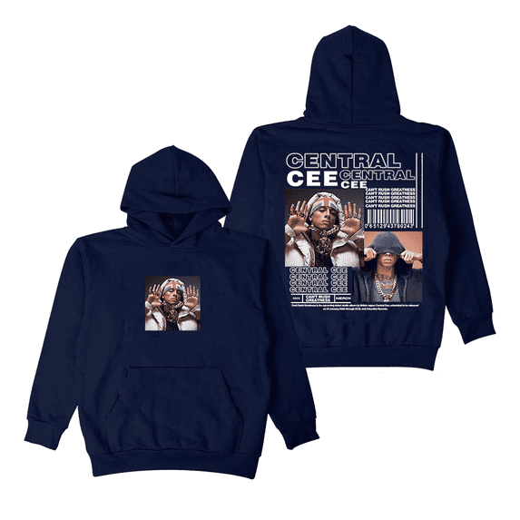 Central Cee Merch Hoodie Can't Rush Greatness Album Cover Rapper Hooded Sweatshirt Long Sleeve Unisex Pullover