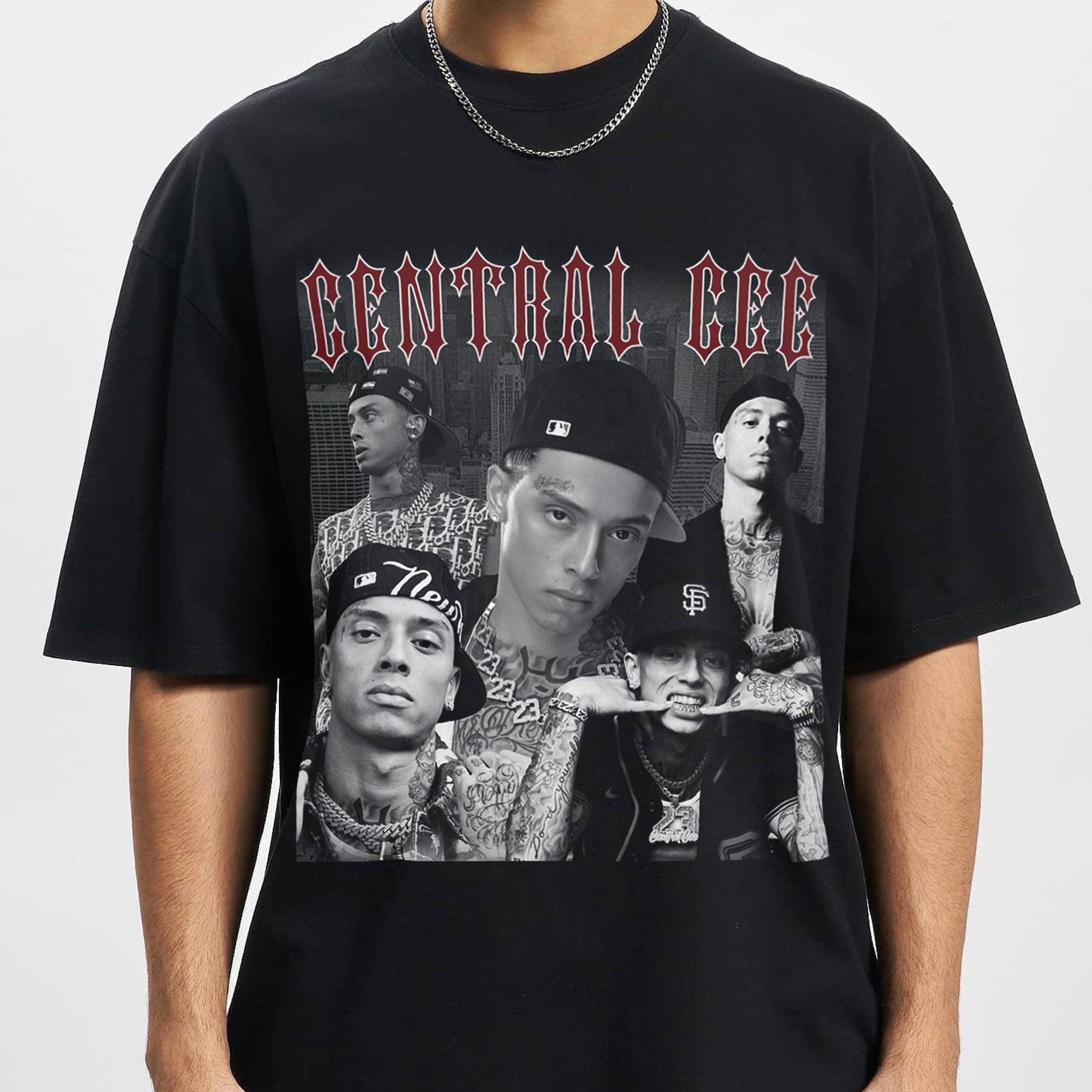 トップス central cee 1999psg game shirt Trapstar x Central Cee CRG Tee Black Men's - FW24 - US