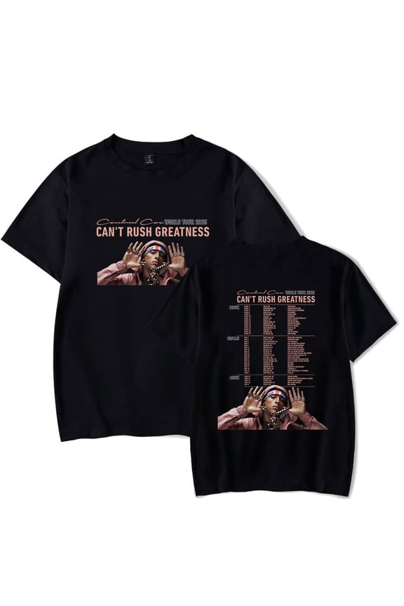 Central Cee The Can't Rush Greatness World Tour Merch T-Shirt For Women/Men Unisex Summer Short Sleeve Tshirt Streetwear
