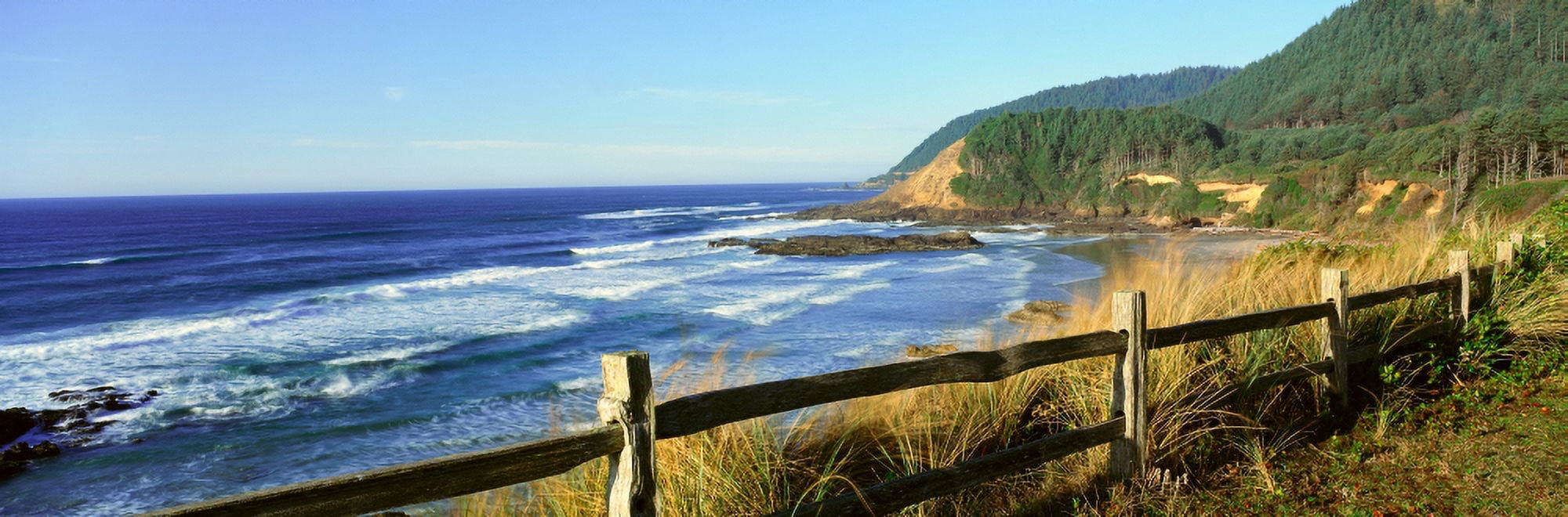 Central Coast Of Oregon Canvas Art - Panoramic Images (27 x 9)