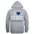 thumbnail image 1 of Central Connecticut State University I Love Hoodie, Heather Grey - 2XL, 1 of 1