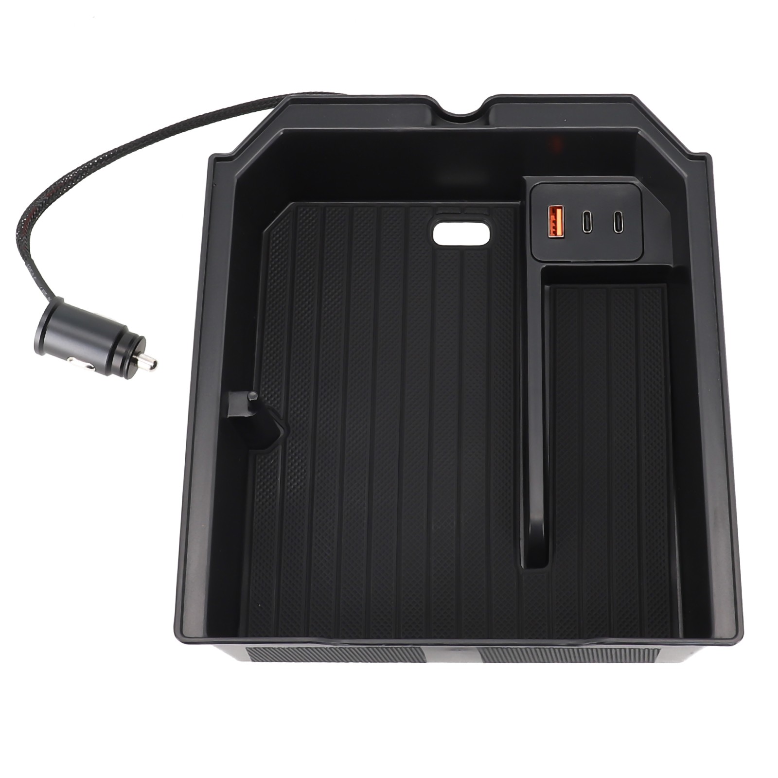 Central Control Armrest Storage Box With Docking Station for Tesla