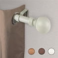 thumbnail image 1 of Central Design W100-01-99W1 1 in. Chloe Faux Wood Curtain Rod with 120 to 170 in. Extension, Pearl White, 1 of 1
