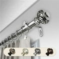 thumbnail image 1 of Central Design 100-49-995 1 in. Dia. Amber Curtain Rod, Satin Nickel - 120-170 in., 1 of 3