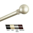 thumbnail image 1 of Central Design 100-01-483 Globus 1 in. Curtain Rod, 48-84 in. - Gold, 1 of 1
