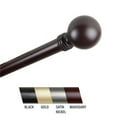 thumbnail image 1 of Central Design 100-01-996 Globus 1 in. Curtain Rod, 120-170 in. - Mahogany, 1 of 1
