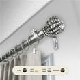 thumbnail image 1 of Central Design 100-05-285 1 in. Velia Curtain Rod with 28 to 48 in. Extension, Satin Nickel, 1 of 1