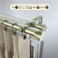 thumbnail image 1 of Central Design 100-37-1603-D 1 in. Cover Double Curtain Rod with 160 to 240 in. Extension, Light Gold, 1 of 6