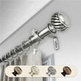 thumbnail image 1 of Central Design 100-46-485 1 in. Dia. Swivel Curtain Rod, Satin Nickel - 48-84 in., 1 of 2