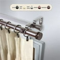 thumbnail image 1 of Central Design 100-50-489-D 1 in. Cap Double Curtain Rod with 48 to 84 in. Extension, Bronze, 1 of 1