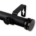 thumbnail image 1 of Central Design 100-50-992 1 in. Cap Curtain Rod with 120 to 170 in. Extension, Black, 1 of 1