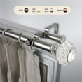 thumbnail image 1 of Central Design 100-59-995-D 1 in. Lyla Double Curtain Rod with 120 to 170 in. Extension, Satin Nickel, 1 of 1