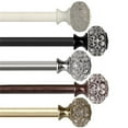 thumbnail image 1 of Central Design 100-60-482 1 in. Bailey Curtain Rod, Black - 48-84 in., 1 of 1