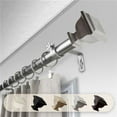thumbnail image 1 of Central Design 100-71-995 1 in. Dia. Isha Curtain Rod, Satin Nickel - 120-170 in., 1 of 1