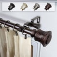 thumbnail image 1 of Central Design 100-75-669-D 1 in. Dia. Alina Curtain Rod, Bronze - 66-120 in., 1 of 1