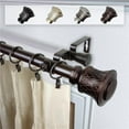 thumbnail image 1 of Central Design 100-75-999-D 1 in. Dia. Alina Curtain Rod, Bronze - 120-170 in., 1 of 1