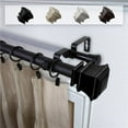 thumbnail image 1 of Central Design 100-77-282-D 1 in. Dia. Michel Curtain Rod, Black - 28-48 in., 1 of 1