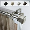 thumbnail image 1 of Central Design 100-77-485-D 1 in. Dia. Michel Curtain Rod, Satin Nickel - 48-84 in., 1 of 1