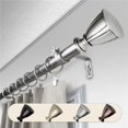 thumbnail image 1 of Central Design 100-78-285 1 in. Dia. Maja Curtain Rod, Satin Nickel - 28-48 in., 1 of 1