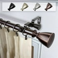 thumbnail image 1 of Central Design 100-78-999-D 1 in. Dia. Maja Curtain Rod, Bronze - 120-170 in., 1 of 1