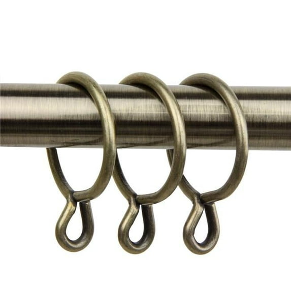Central Design 1923-14 1.375 in. Curtain Eyelet Rings, Antique Brass - Set of 10