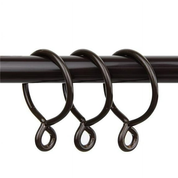 Central Design 1926-07 3.25 in. Curtain Eyelet Rings, Cocoa - Set of 10