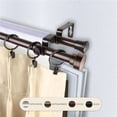 thumbnail image 1 of Central Design 4737-287 0.8125 in. Cappa Double Curtain Rod with 28 to 48 in. Extension, Cocoa, 1 of 1