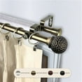 thumbnail image 1 of Central Design 4785-994 0.8125 in. Nicholson Double Curtain Rod with 120 to 170 in. Extension, Antique Brass, 1 of 1